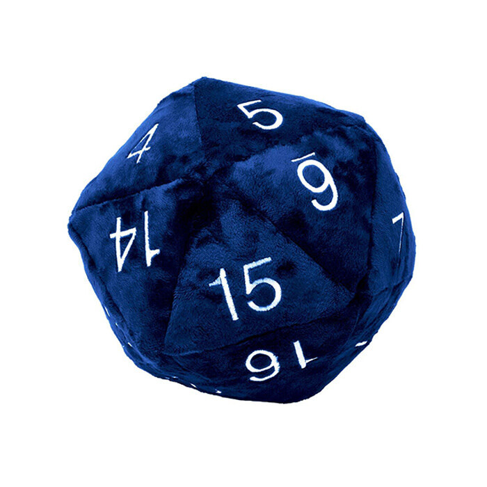 Ultra Pro: Novelty Plush - Jumbo d20 - Blue w/ Silver