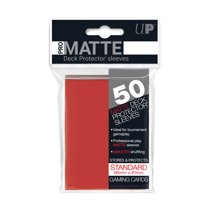 Ultra Pro: Sleeves - Standard - Pro-Matte Red