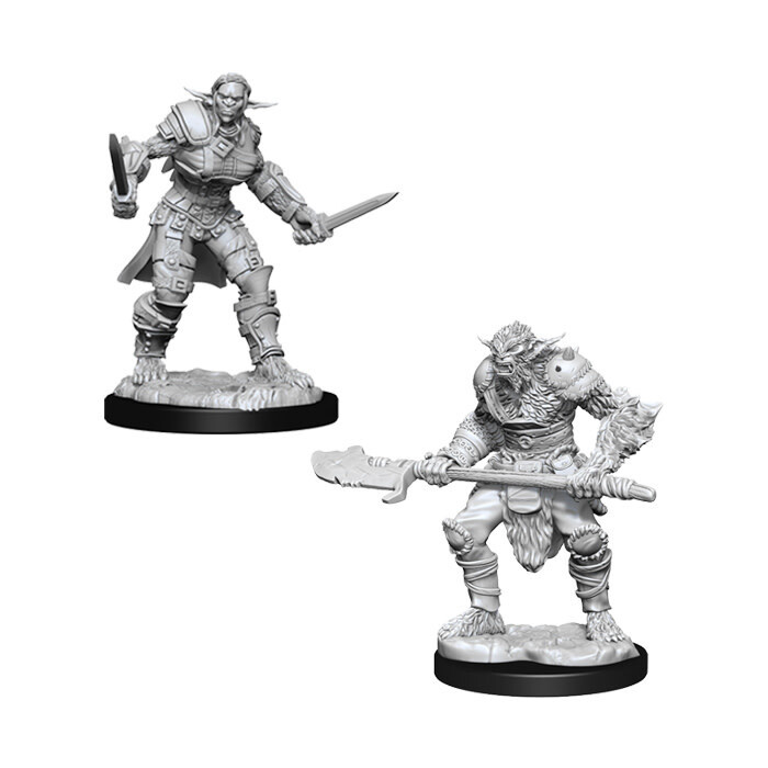 Dungeons &amp; Dragons: Nolzur&#39;s - Bugbear Male Barbarian &amp; Bugbear Female Rogue