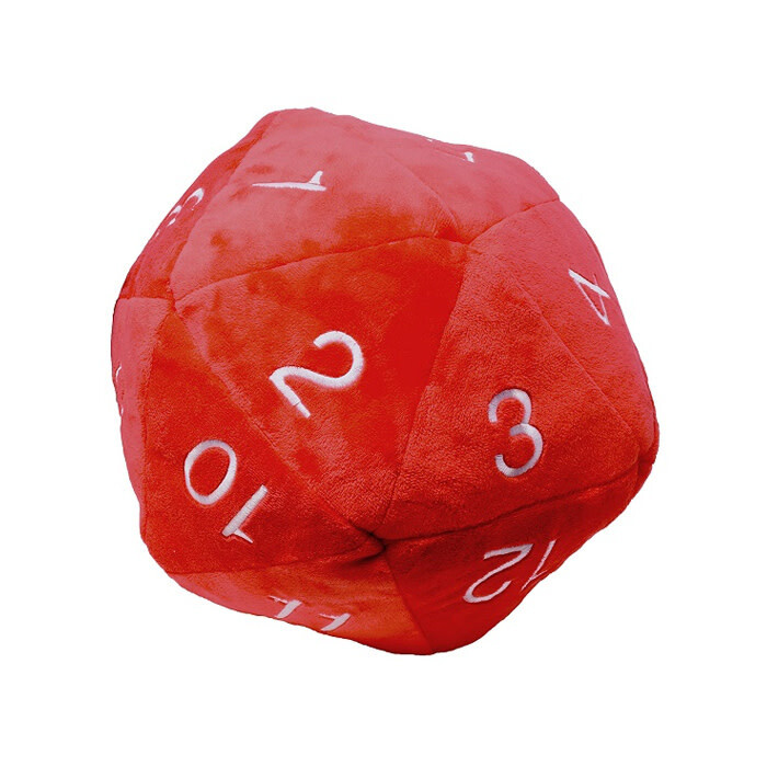 Ultra Pro: Novelty Plush - Jumbo d20 - Red w/ White