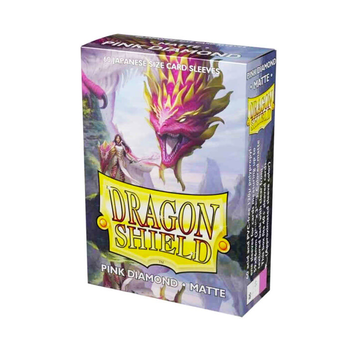 Dragon Shield: Sleeves - Small - Matte - Pink Diamond (60)