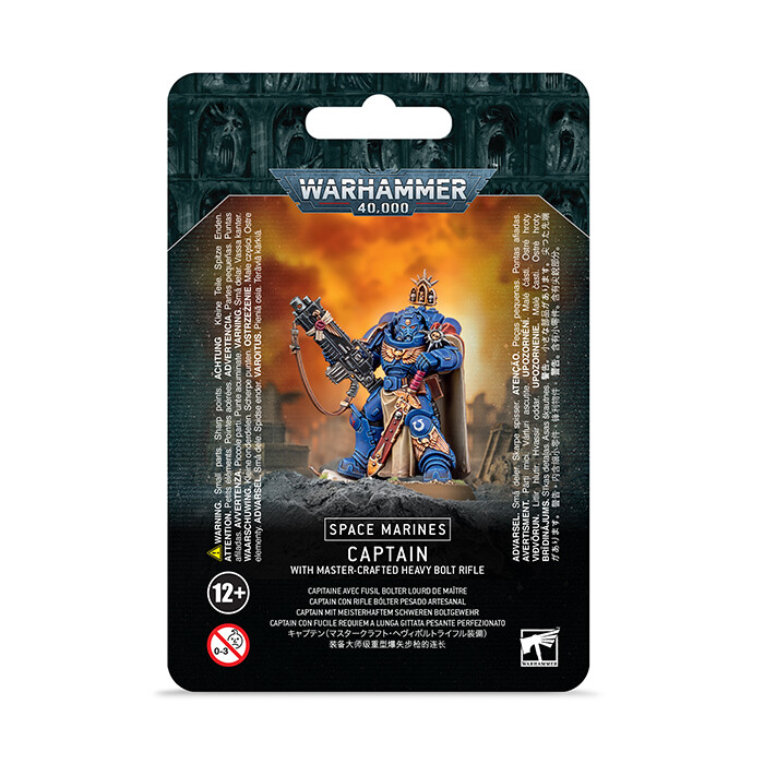 Warhammer 40K: Space Marines - Captain w/ Master-Crafted Heavy Bolt Rifle