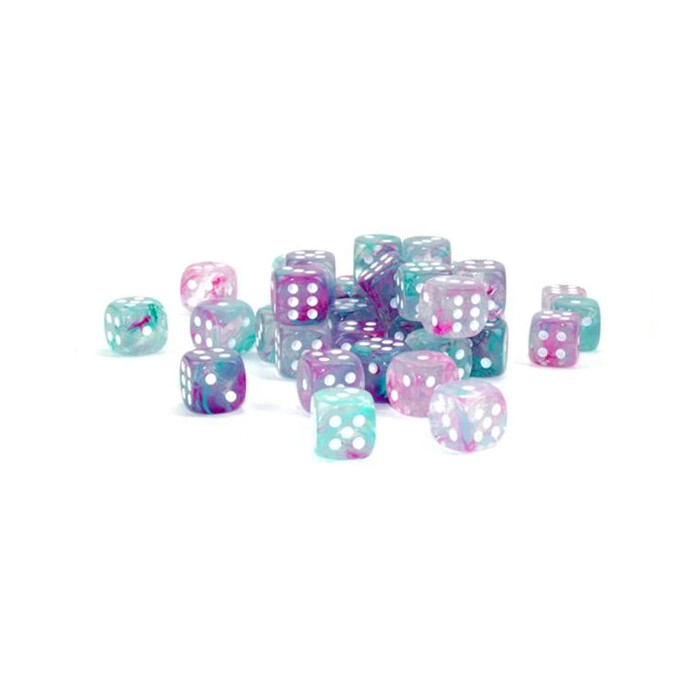 Chessex: 12mm D6 - Nebula - Wisteria w/ White