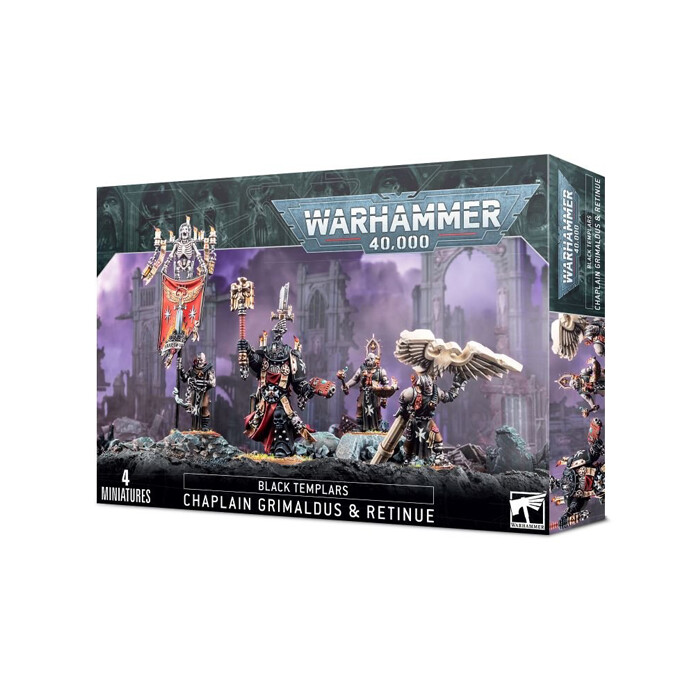 Warhammer 40K: Black Templars - Chaplain Grimladus &amp; Retinue