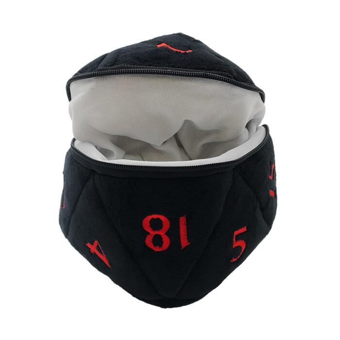 Ultra Pro: Dice Bag - d20 - Black &amp; Red (D&amp;D)