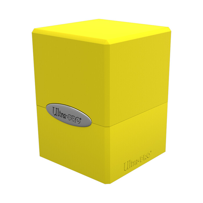 Ultra Pro: Deck Box - Satin Cube - Lemon Yellow