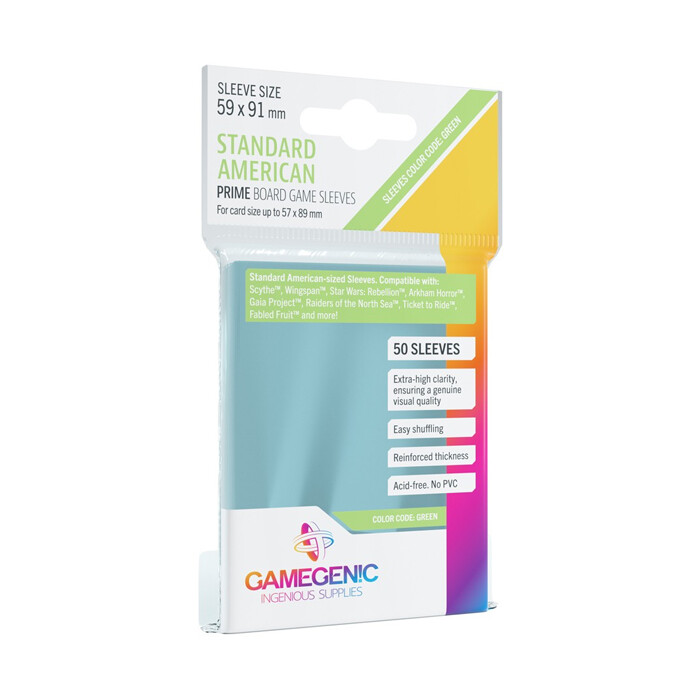 Gamegenic: Sleeves - Board Game - Standard American