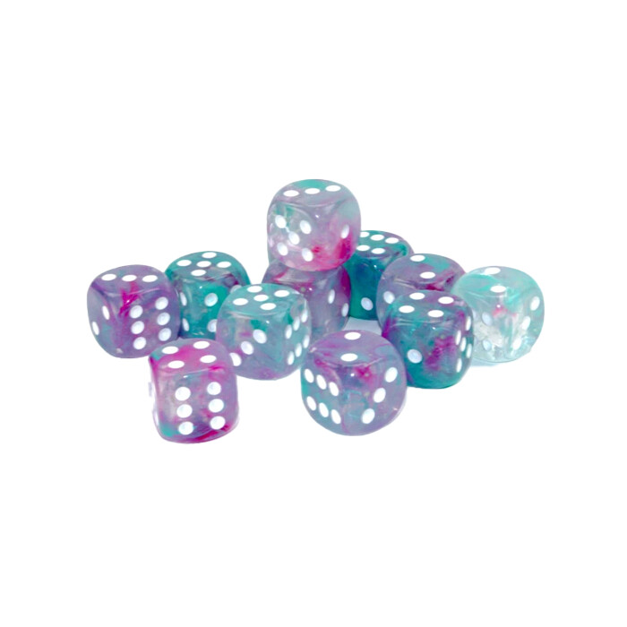 Chessex: 16mm D6 - Nebula - Wisteria w/ White