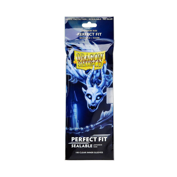 Dragon Shield: Sleeves - Small - Perfect Fit - Sealable - Clear