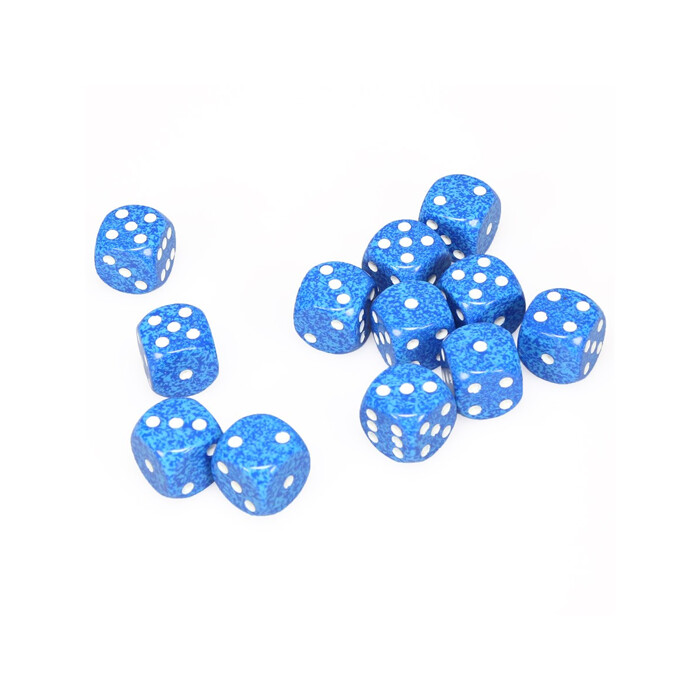 Chessex: 16mm D6 - Speckled - Water