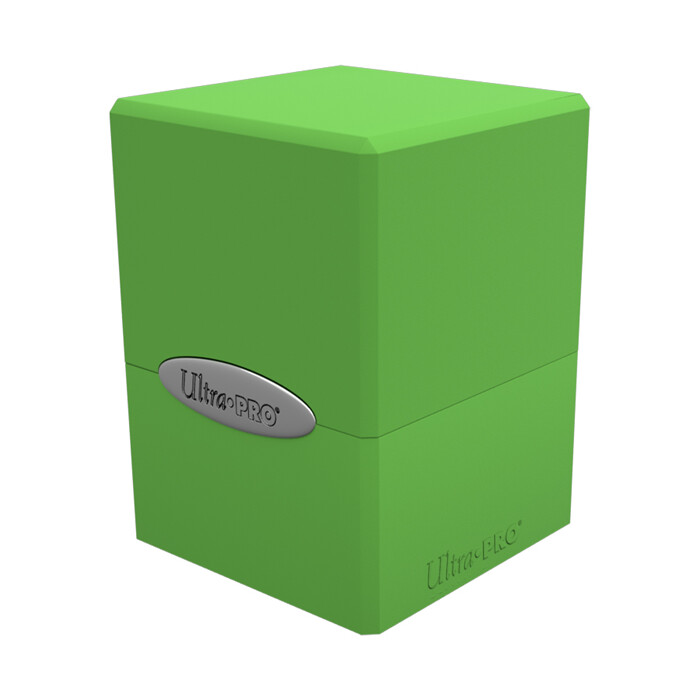 Ultra Pro: Deck Box - Satin Cube - Lime Green