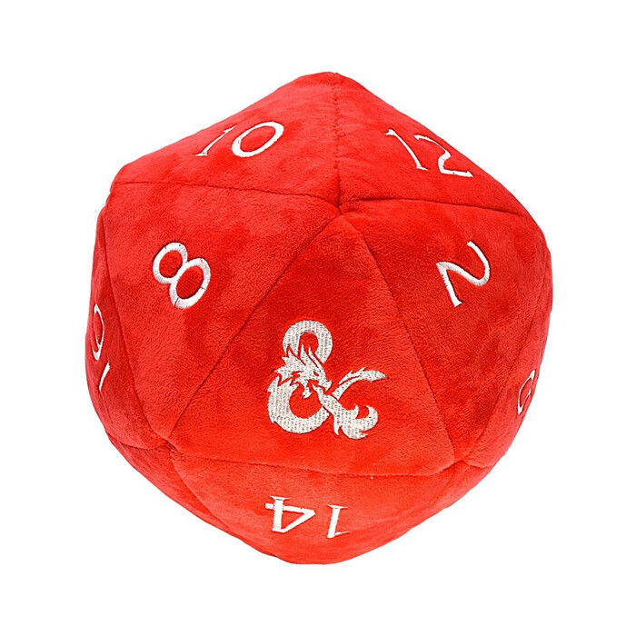 Ultra Pro: Novelty Plush - Jumbo d20 - Red w/ White (D&amp;D)