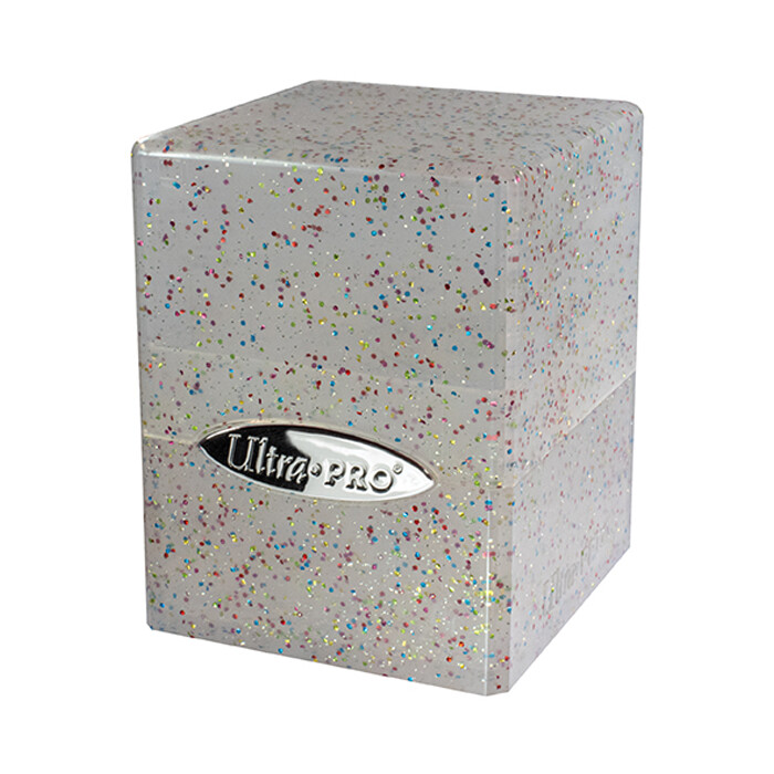 Ultra Pro: Deck Box - Satin Cube - Glitter - Clear