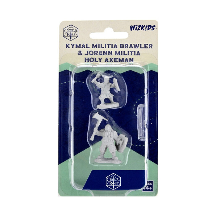 Critical Role: Miniatures - Kymal Miltia Brawler &amp; Jorenn Militia Holy Axeman