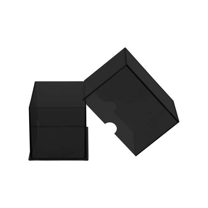 Ultra Pro: Deck Box - Clear 2-Piece - Eclipse - Jet Black