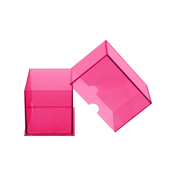 Ultra Pro: Deck Box - Clear 2-Piece - Eclipse - Hot Pink