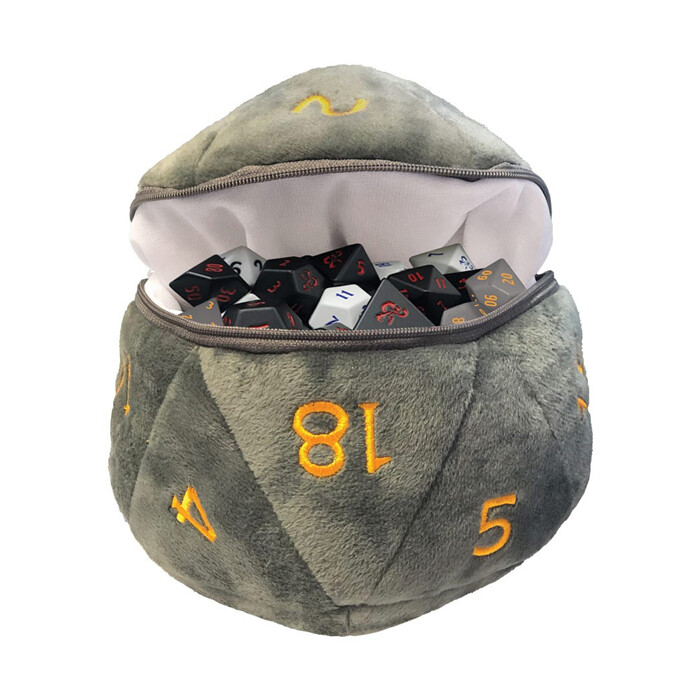 Ultra Pro: Dice Bag - d20 - Grey &amp; Orange (D&amp;D)