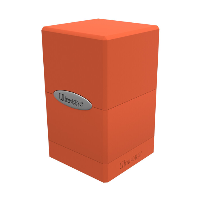 Ultra Pro: Deck Box - Satin Tower - Pumpkin Orange