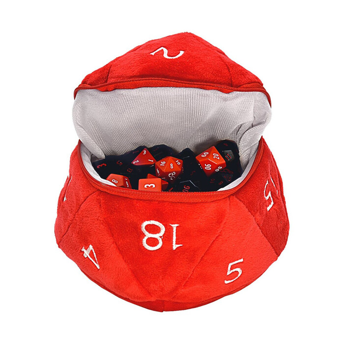 Ultra Pro: Dice Bag - d20 - Red &amp; White (D&amp;D)