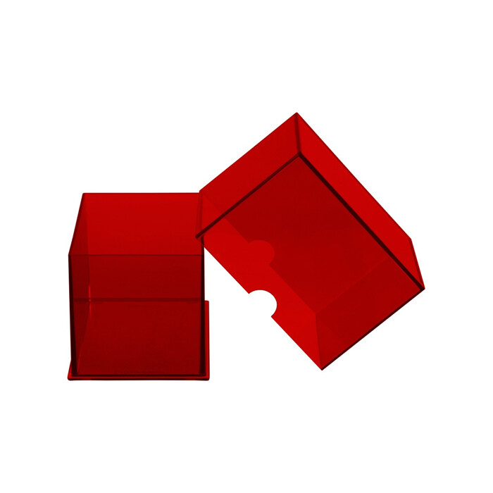 Ultra Pro: Deck Box - Clear 2-Piece - Eclipse - Apple Red