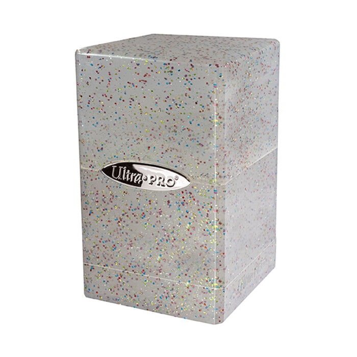 Ultra Pro: Deck Box - Satin Tower - Glitter - Clear