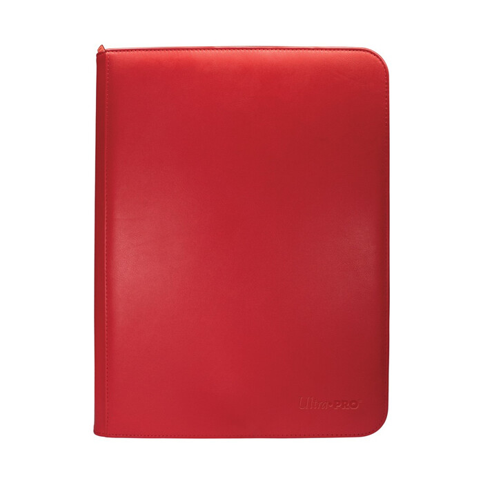 Ultra Pro: PRO-Binder - 9-Pocket - Zippered - Vivid - Red