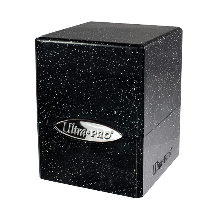 Ultra Pro: Deck Box - Satin Cube - Glitter - Black