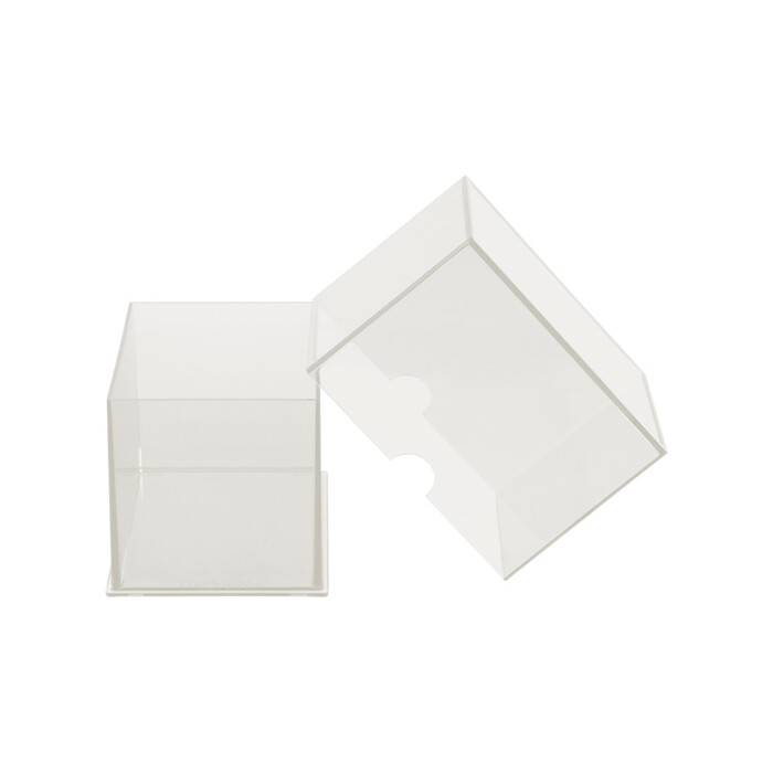 Ultra Pro: Deck Box - Clear 2-Piece - Eclipse - Arctic White