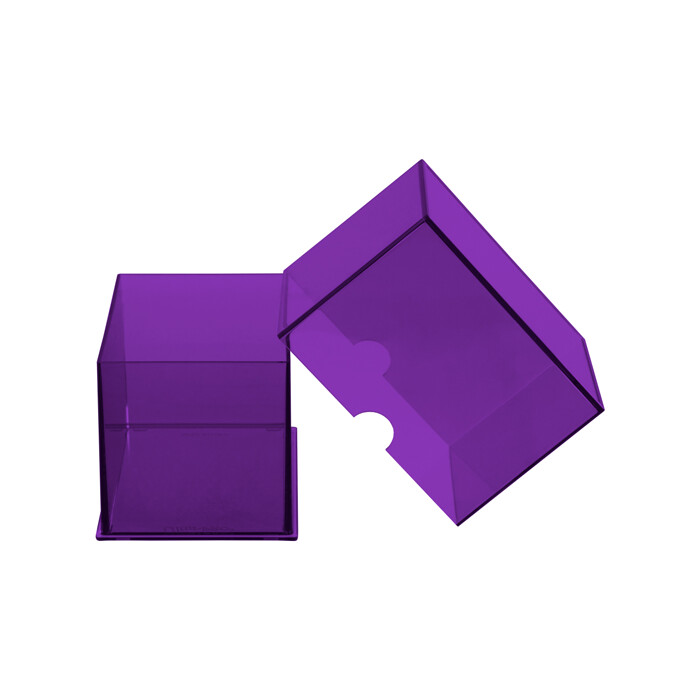 Ultra Pro: Deck Box - Clear 2-Piece - Eclipse - Royal Purple