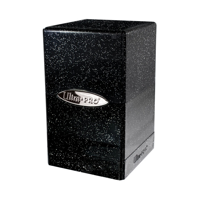 Ultra Pro: Deck Box - Satin Tower - Glitter - Black
