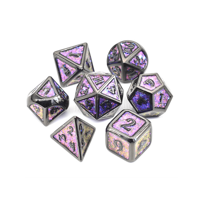 Foam Brain Games: Poly 7 Set - Metal - Color Shifting - Night Sky