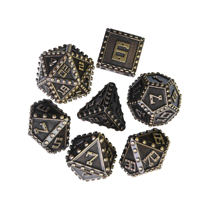 Foam Brain Games: Poly 7 Set - Metal - Bronze Brigandine Armor
