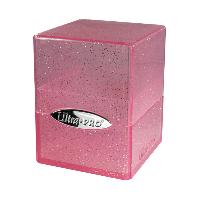Ultra Pro: Deck Box - Satin Cube - Glitter - Pink
