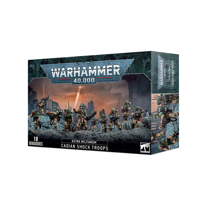 Warhammer 40K: Astra Militarum - Cadian Shock Troops (New)