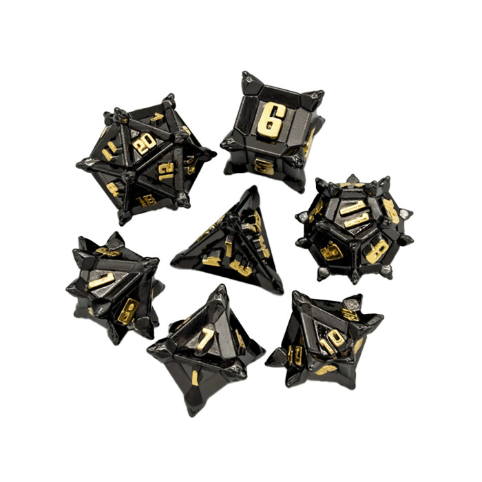 Foam Brain Games: Poly 7 Set - Metal - Medieval Flail
