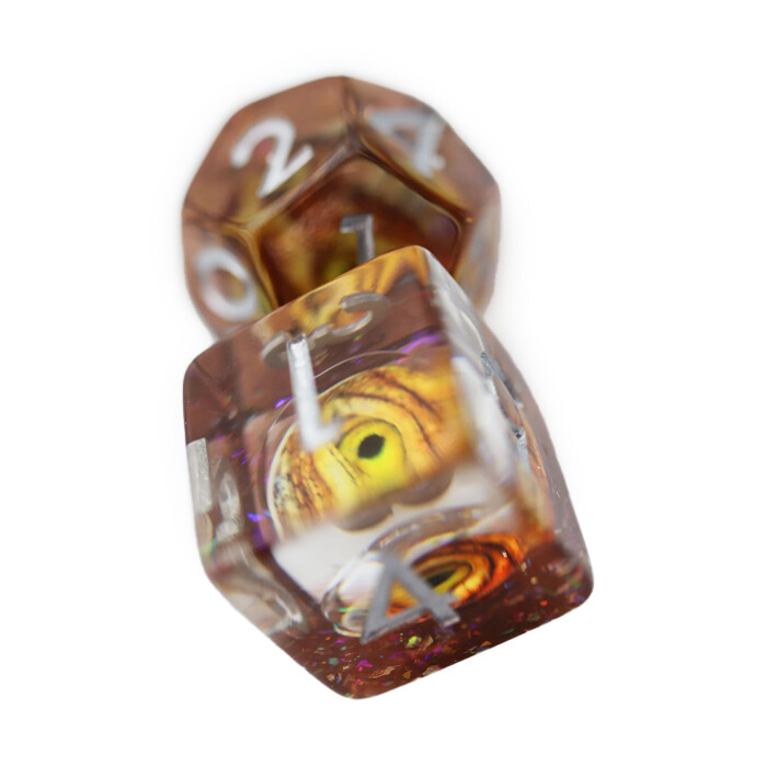 Foam Brain Games: Poly 7 Set - Golden Dragon Eye