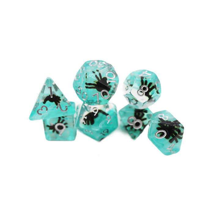 Foam Brain Games: Poly 7 Set - Blue Tarantula