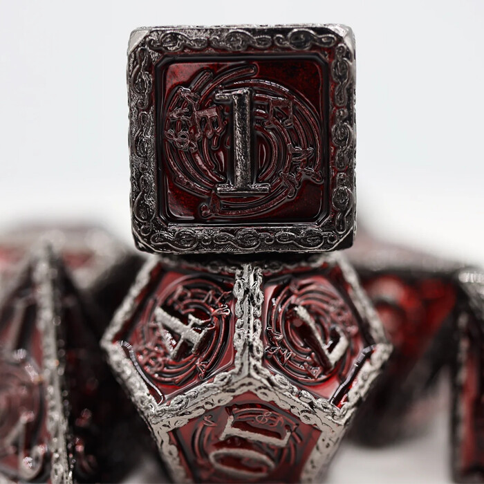 Foam Brain Games: Poly 7 Set - Metal - Bardic Song - Mezzo