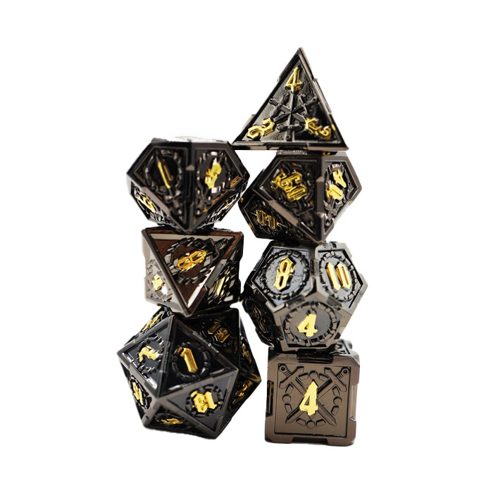 Foam Brain Games: Poly 7 Set - Metal - Demonic Sword