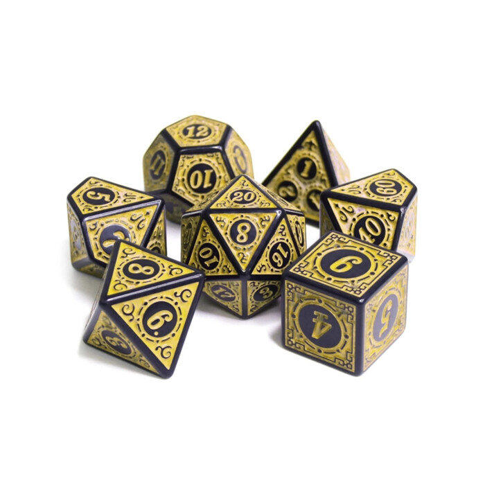 Foam Brain Games: Poly 7 Set - Magic Flame - Yellow
