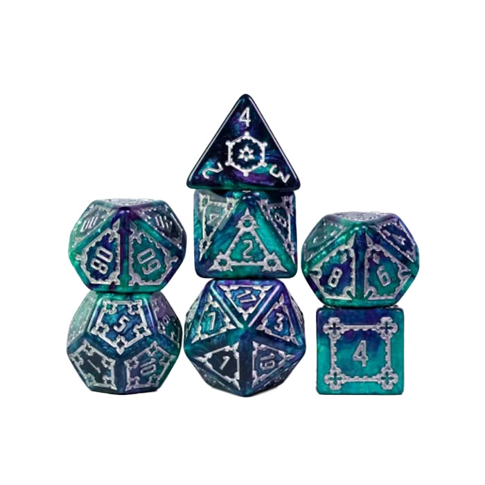 Foam Brain Games: Poly 7 Set - 25mm - Castle - Arcane