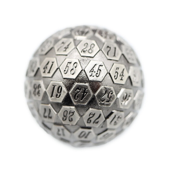 Foam Brain Games: D100 - Metal - Silver