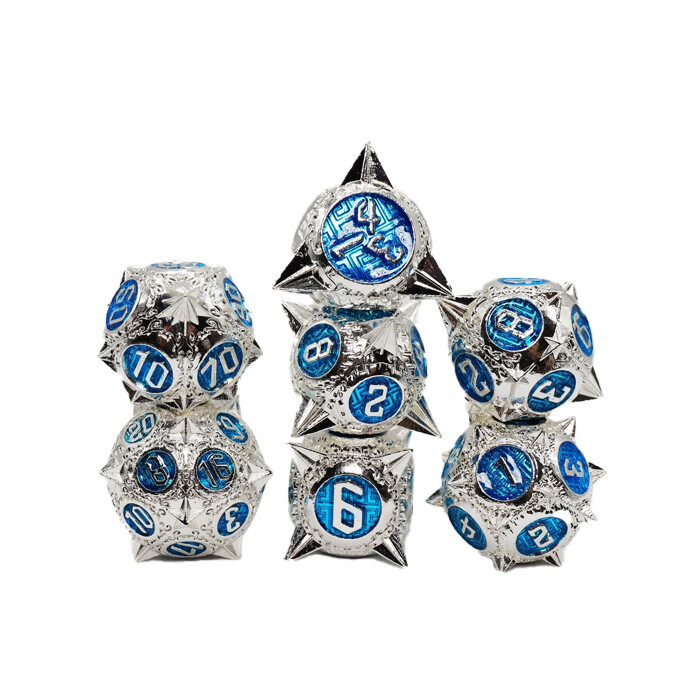 Foam Brain Games: Poly 7 Set - Metal - Meteor Storm - Bellatrix