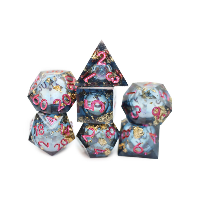 Foam Brain Games: Poly 7 Set - Sharp Edge - Liquid Core - Crystal Asteroid