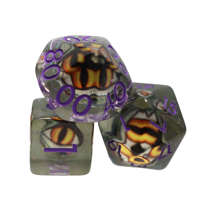 Foam Brain Games: Poly 7 Set - Venom Dragon Eye