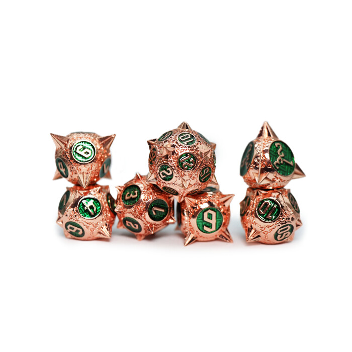 Foam Brain Games: Poly 7 Set - Metal - Meteor Storm - Emerald Storm