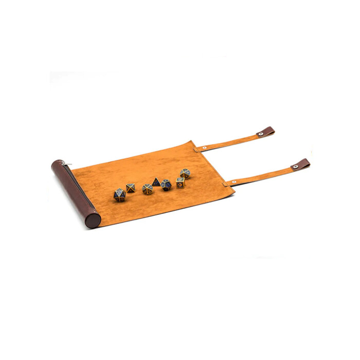 Dice Rolling Tray: Roll Up - Red Leatherette