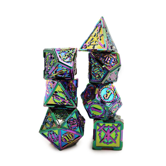 Foam Brain Games: Poly 7 Set - Metal - Opal Mined Sword
