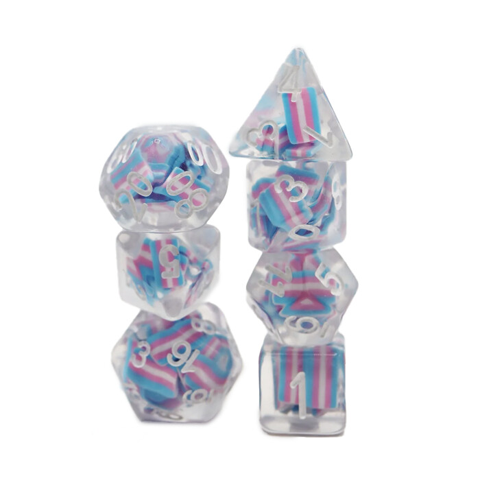 Foam Brain Games: Poly 7 Set - Transgender Flag