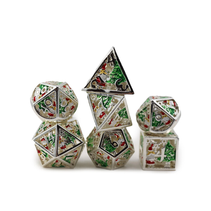 Foam Brain Games: Poly 7 Set - Silver Bells